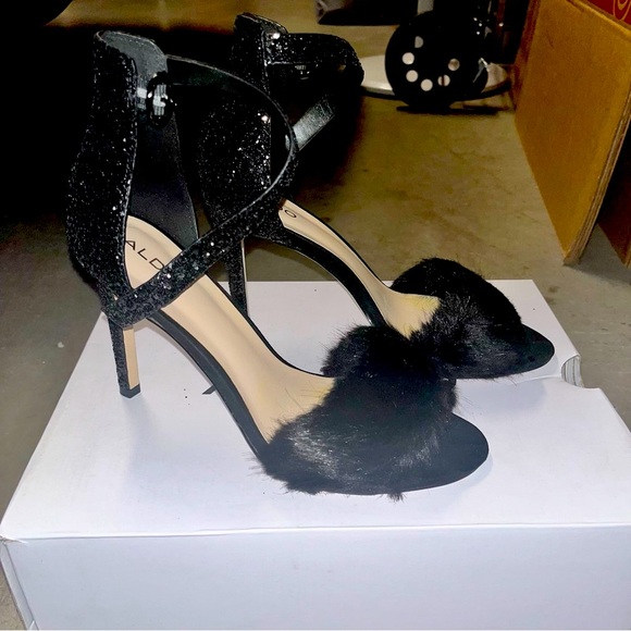 🖤ALDO FAERI Strap Heels Sz 8 - Picture 1 of 7